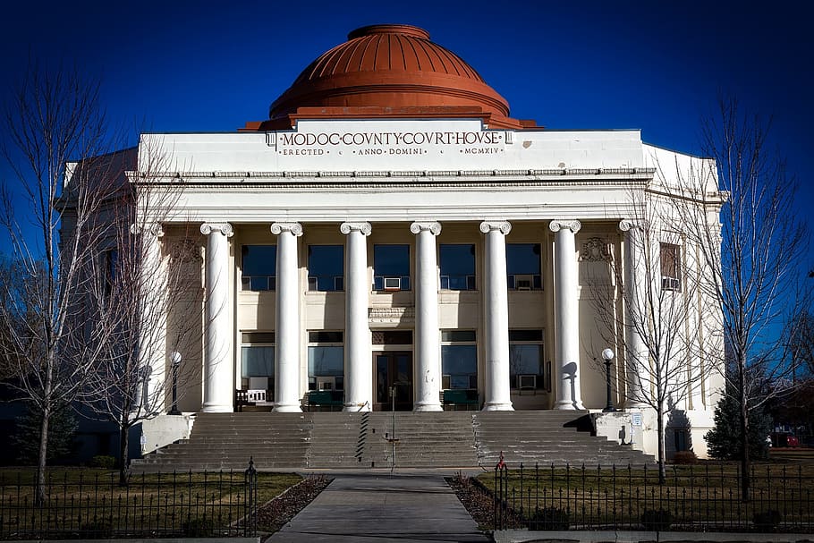 modoc county, california, courthouse, old, architecture, building HD wallpaper