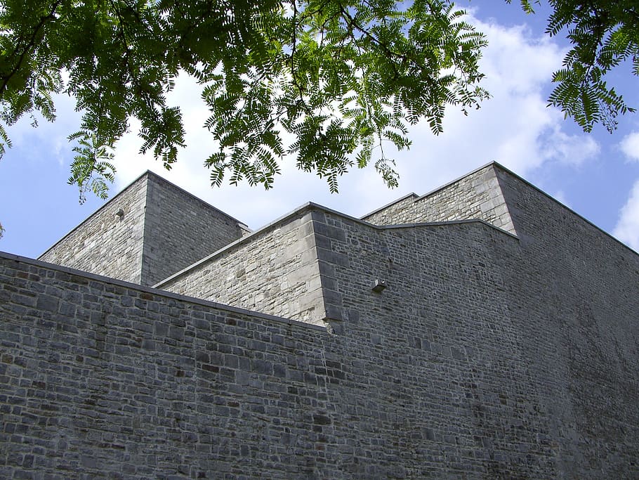 namur, citadel, architecture, built structure, low angle view HD wallpaper