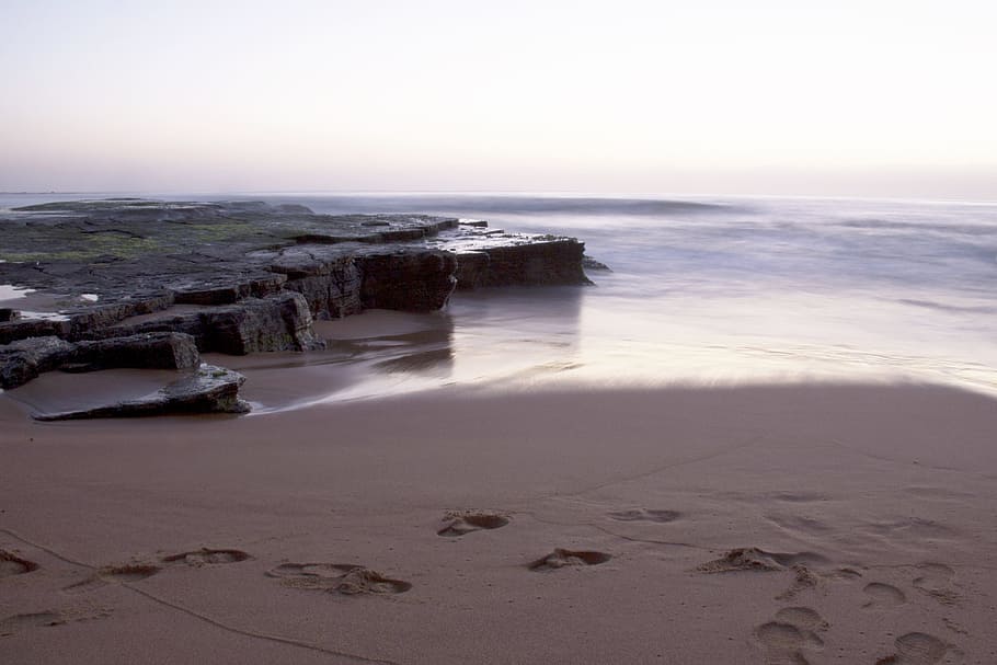 Sea, Beach, Surf, Ocean, summer, coastline, nature, wave, travel Locations HD wallpaper