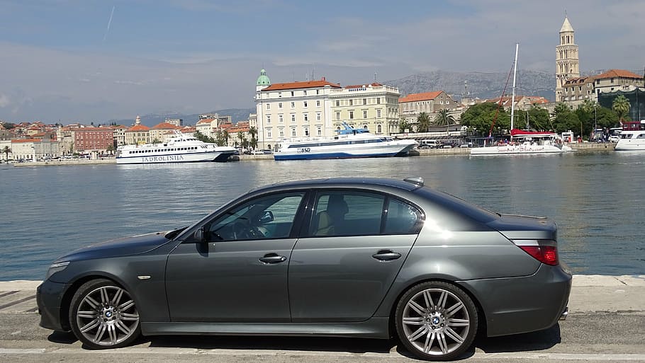 auto, croatia, split, old town, port, dalmatia, automotive HD wallpaper