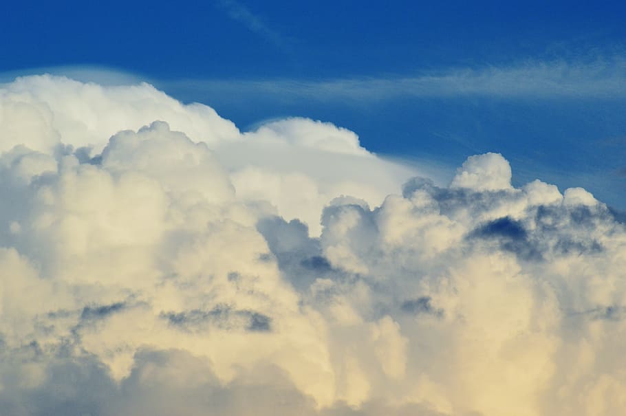 Cumulus Clouds, sky, blue, clouded sky, nature, backgrounds HD wallpaper