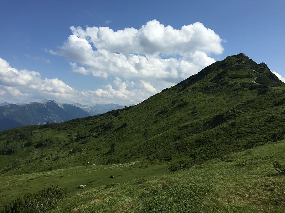 nature, austria, mountain, landscape, summer, outdoors, grass HD wallpaper