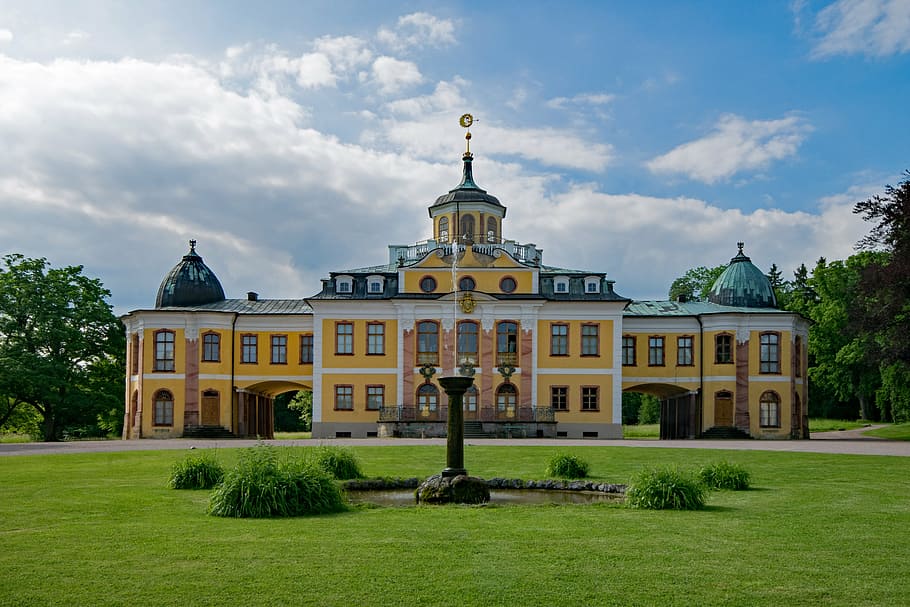 castle, belvedere, weimar, thuringia germany, old building HD wallpaper