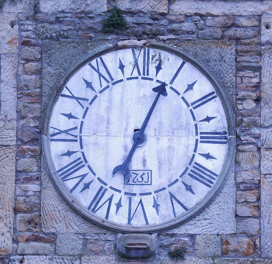 clock, old, antique watch, vintage, church, tower, time, history, HD wallpaper