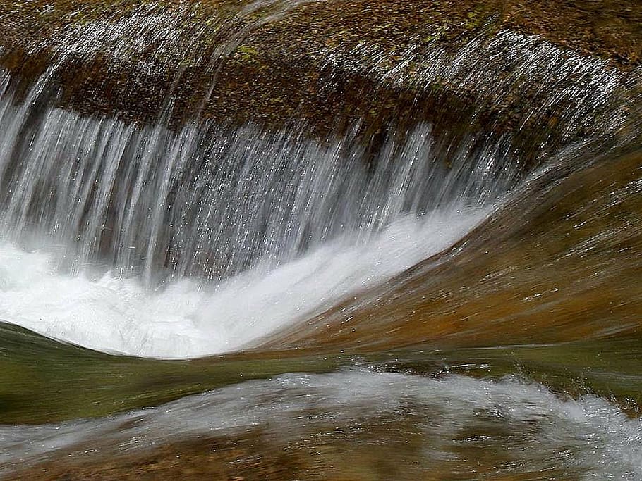 streams, water, rivers, landscapes, nature, waterfall, forest HD wallpaper