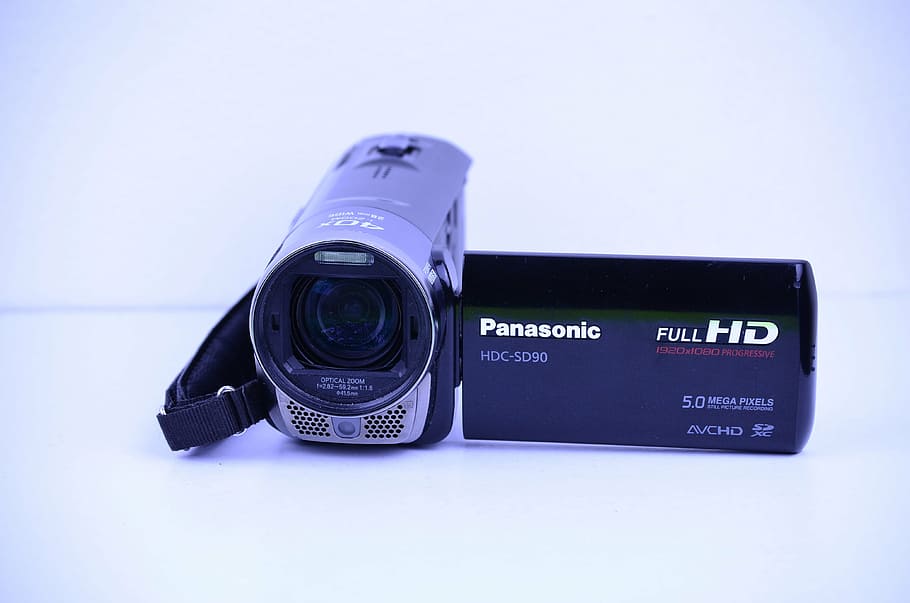 camera, panasonic, video, objective, cut, microphone, technology HD wallpaper