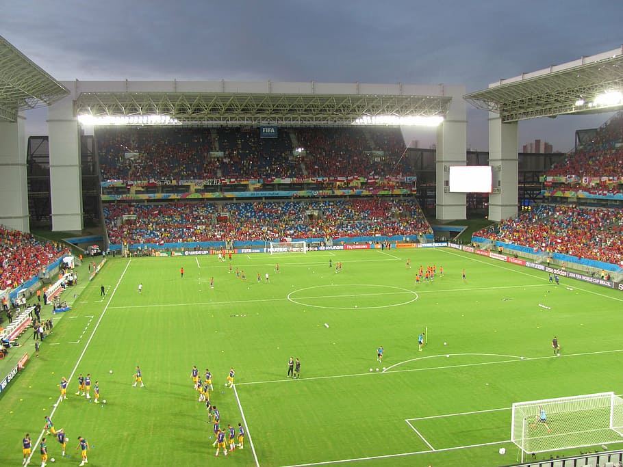 stadium, world, world cup, 2014, brazil, competition, night HD wallpaper