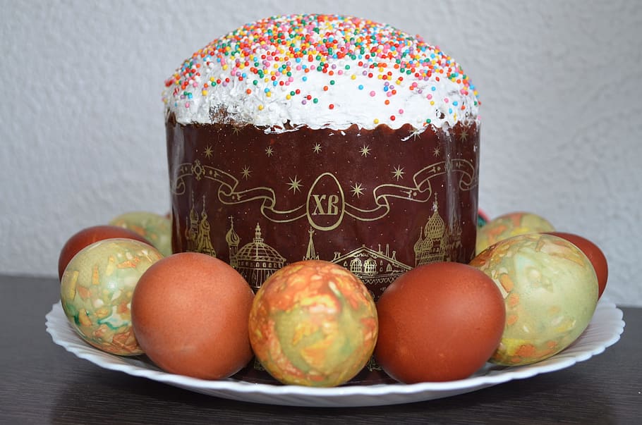 Easter, Cake, Christ Is Risen, easter cake, eggs, holiday, easter baking HD wallpaper