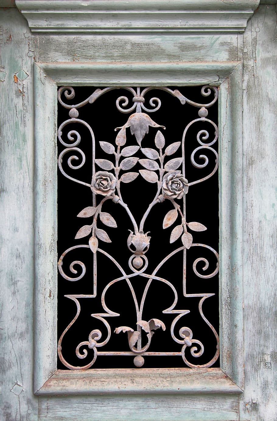 door, window, grid, input, old, blacksmithing, metal, decorated HD wallpaper
