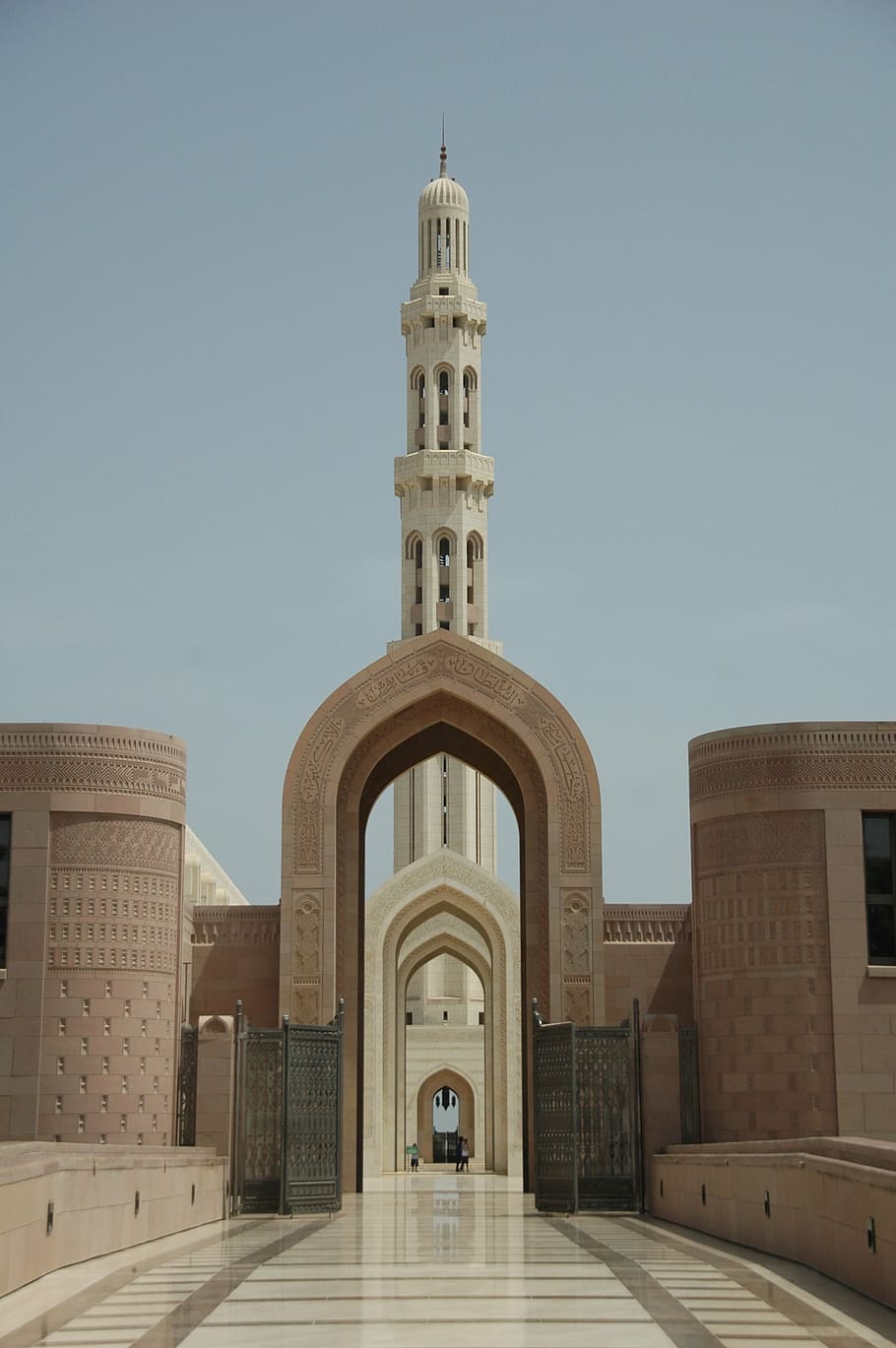 mosque, oman, temple, islam, muslim, minaret, architecture, HD wallpaper