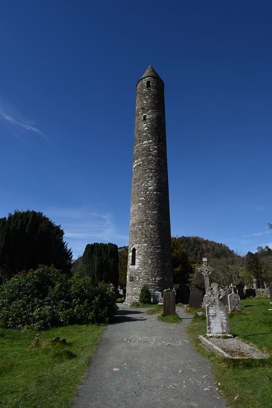 Ireland, Glendalough, Tower, Vikings, irish, wicklow, europe