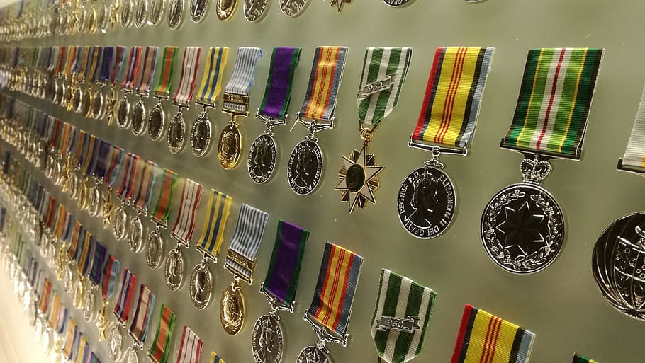 assorted-color medal lot, medals, military, war, hero, courage, HD wallpaper