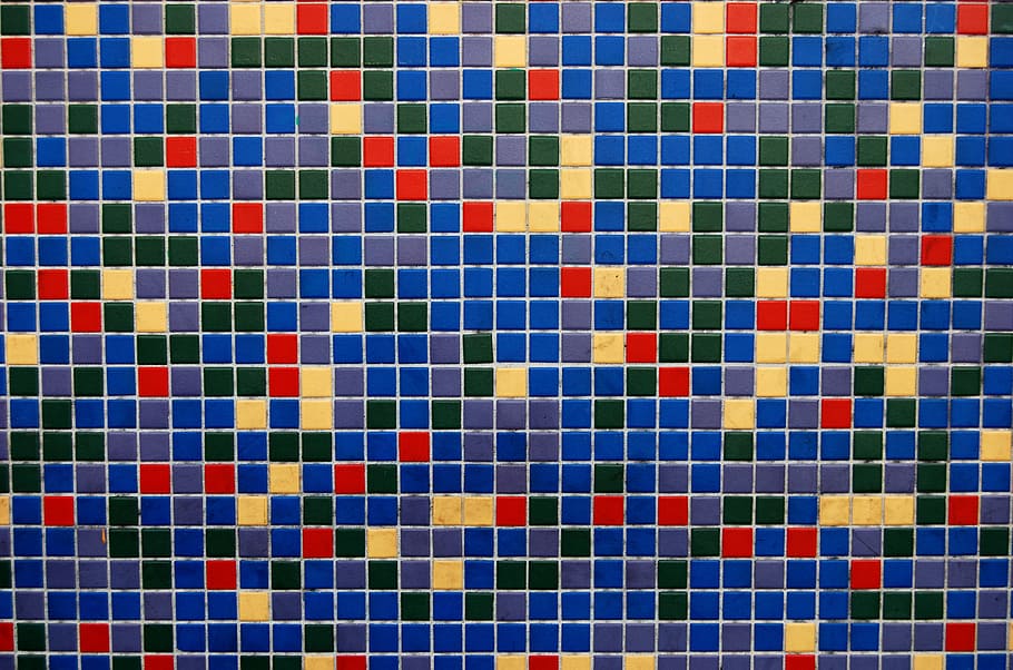 mosaic, abstract, squares, tile, flooring, full frame, multi colored HD wallpaper