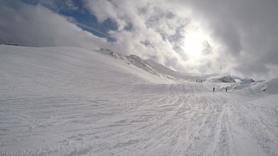 Snow, Sun, Mountain, Landscape, Winter, cold, outdoors, sport HD wallpaper