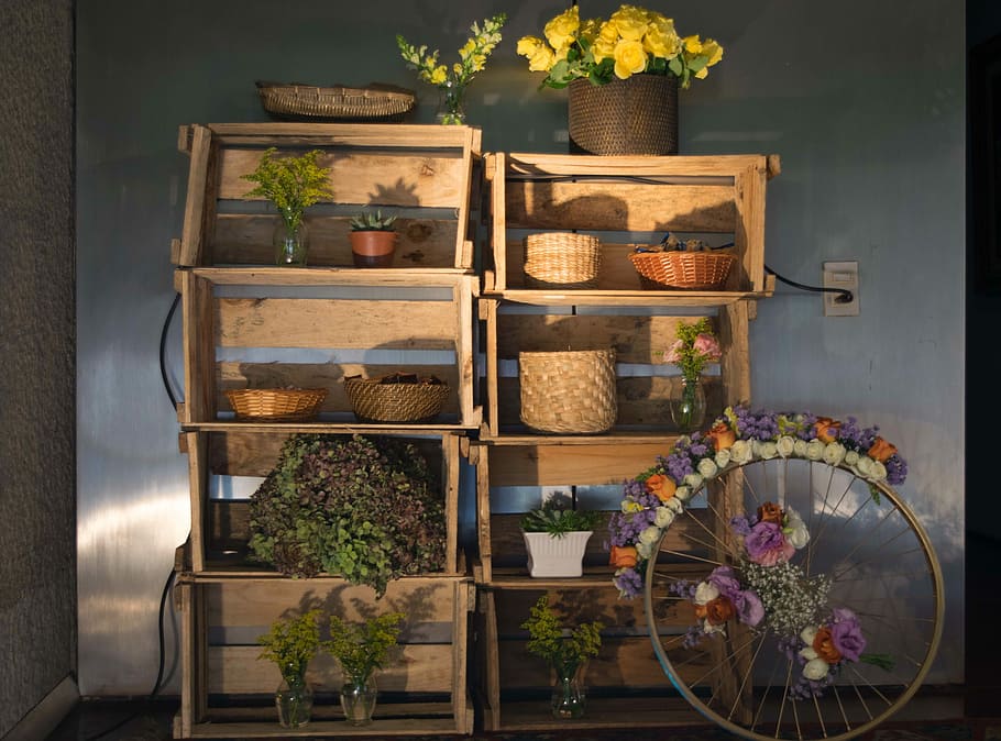 Decoration, Bike, Boxes, indoors, variation, store, no people HD wallpaper