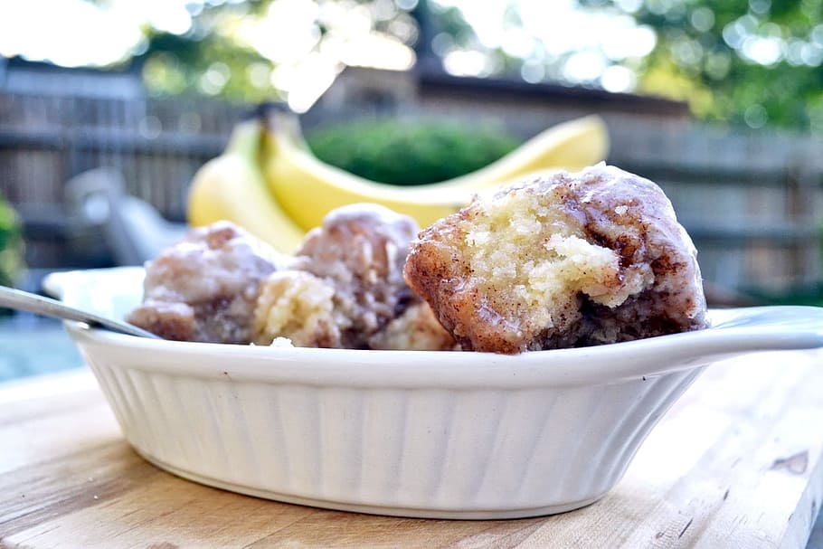 Banana, Yellow, Dessert, Monkey, monkey bread, cinnamon, croissant HD wallpaper