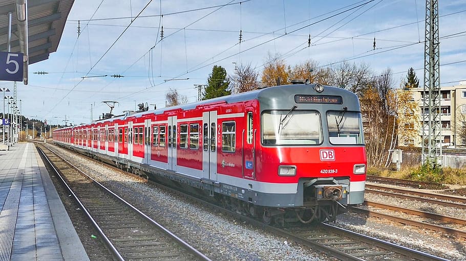 transport system, train, railway, rail transportation, mode of transportation HD wallpaper