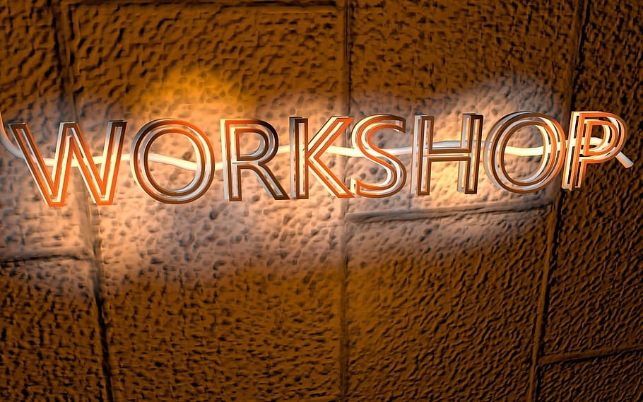 workshop lighted signage, lighting, learn, training, seminar, HD wallpaper