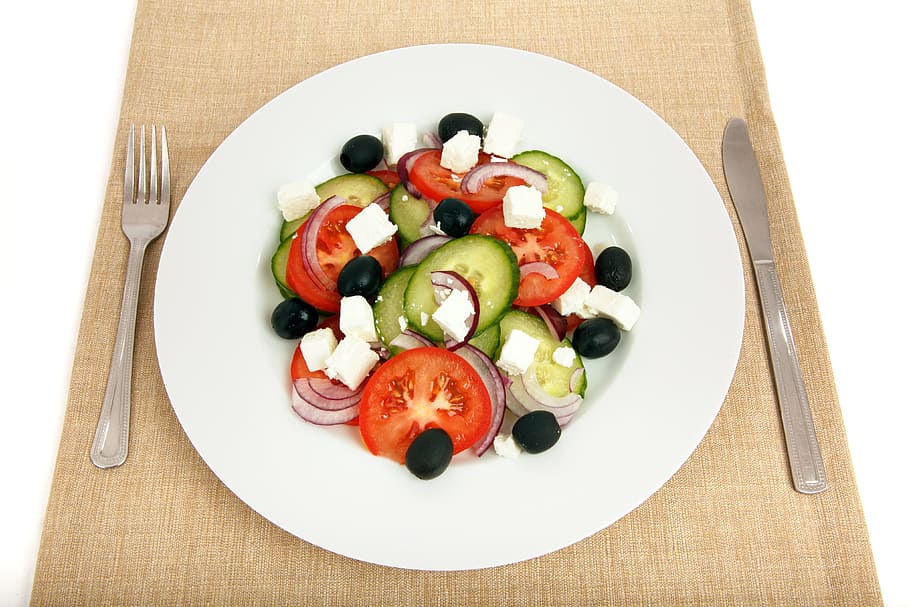 white ceramic plate with slices of vegetables, Appetizer, Cheese HD wallpaper
