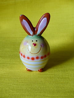 Hare, Easter Bunny, Figure, Porcelain, sound, colorful, painted HD wallpaper