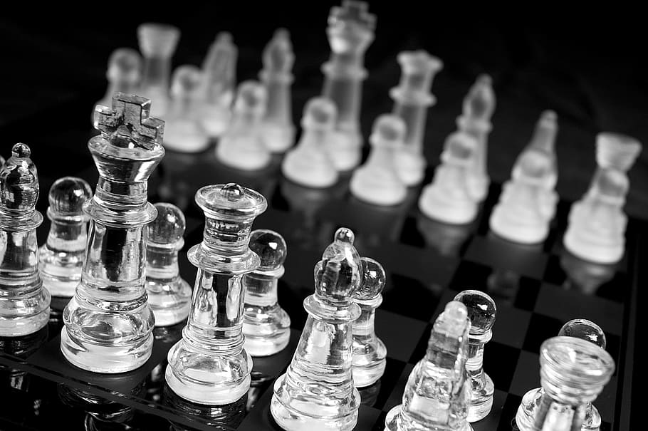 chess, pawn, queen, knight, mate, victory, strategic, board game