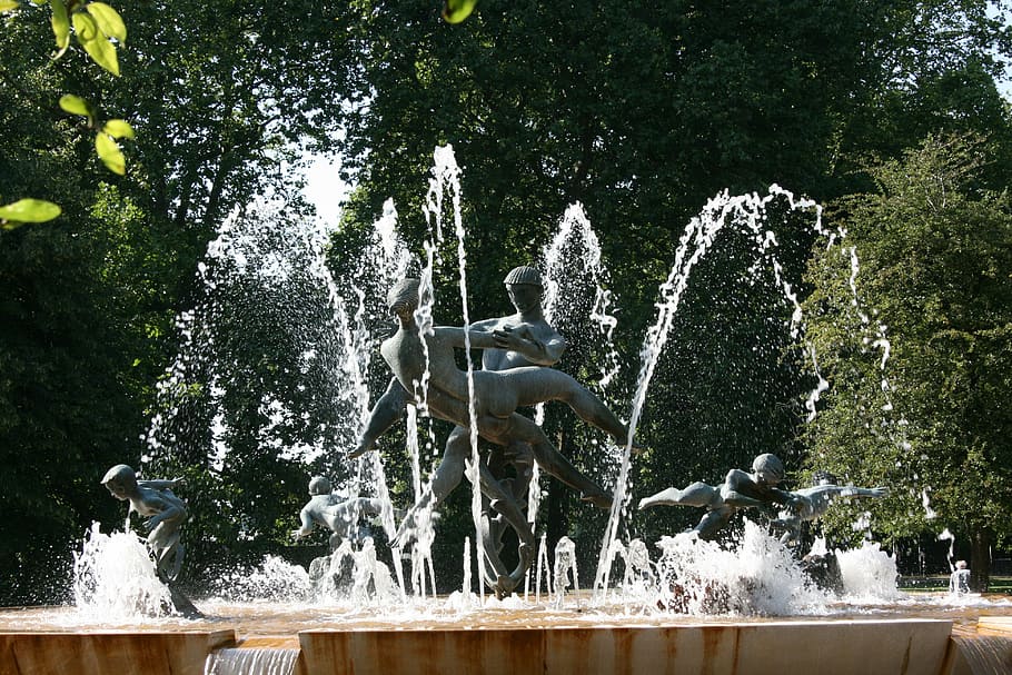 source, water, sculpture, joy, dance, refreshing, summer, hyde park HD wallpaper