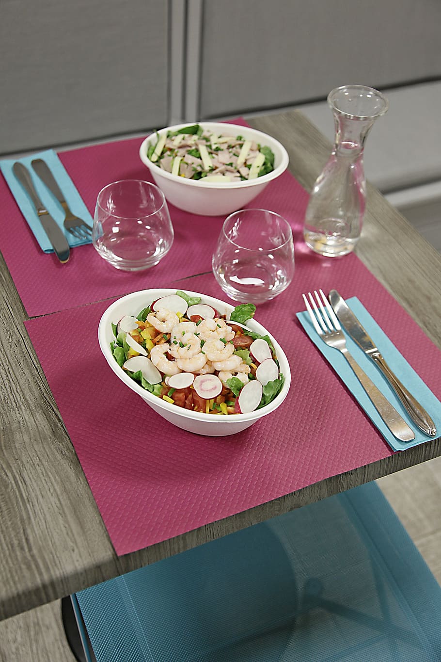 table, spring, salads, food, meal, dinner, plate, lunch, eating HD wallpaper