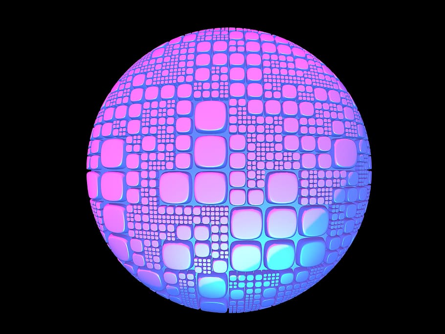 sphere, 3d, futuristic, geometric, structure, digital, circle HD wallpaper