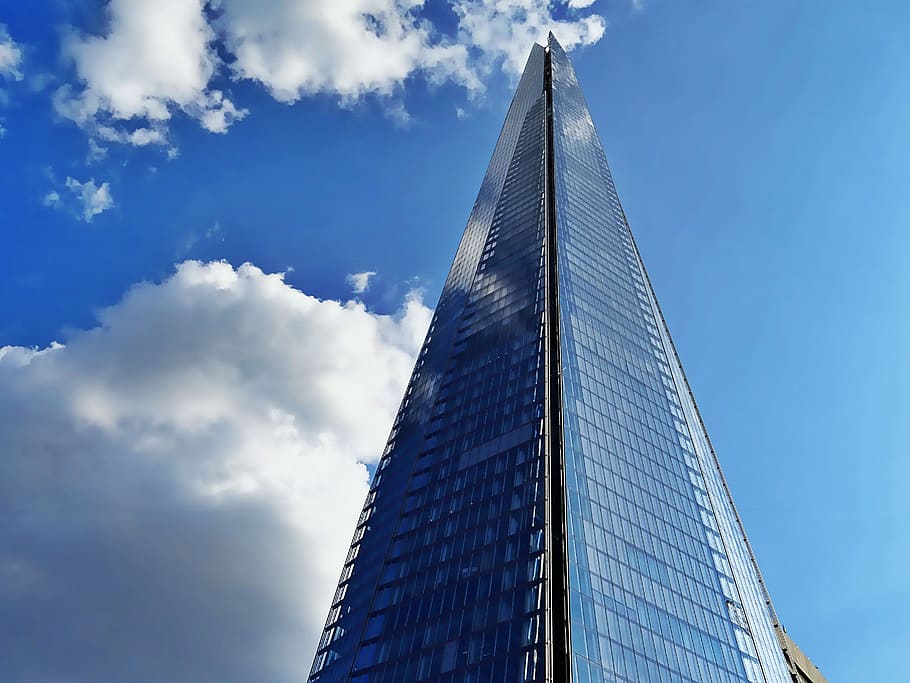 sky, clouds, skyline, building, architecture, design, futuristic HD wallpaper