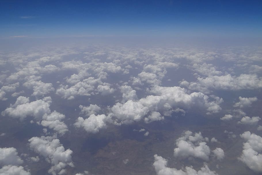 clouds, stratocumulus, aerial view, india, sky, cloud - sky HD wallpaper