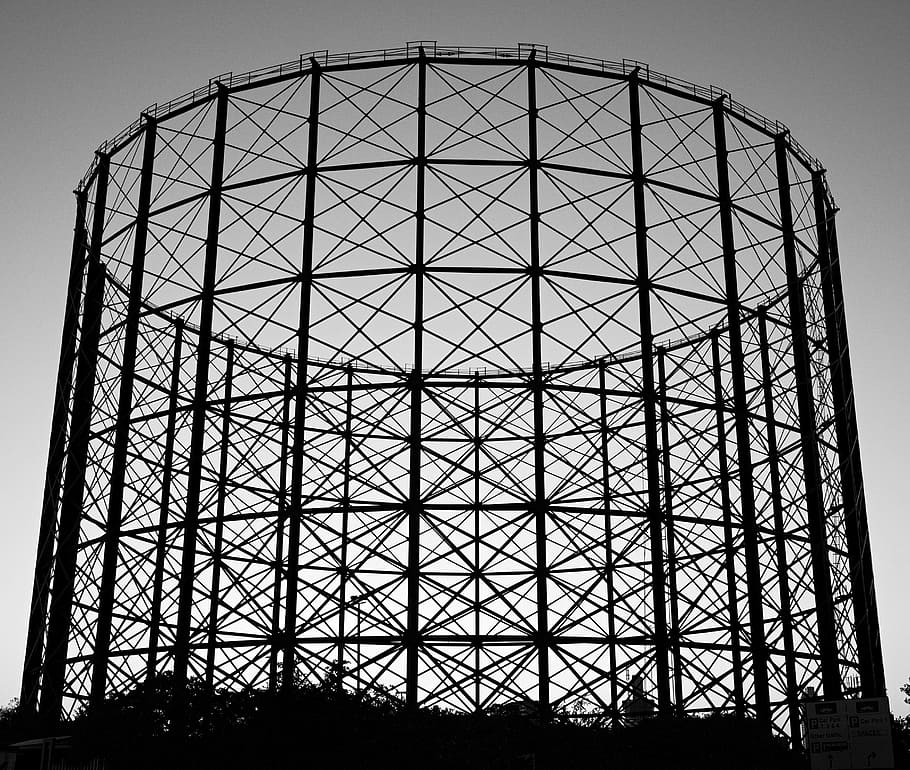 silhouette photography of steel structure, steelwork, engineering