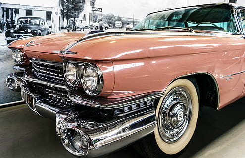 photography of brown Cadillac El Dorado, oldtimer, auto, exotic HD wallpaper
