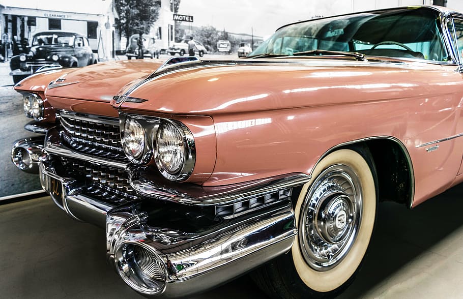 photography of brown Cadillac El Dorado, oldtimer, auto, exotic