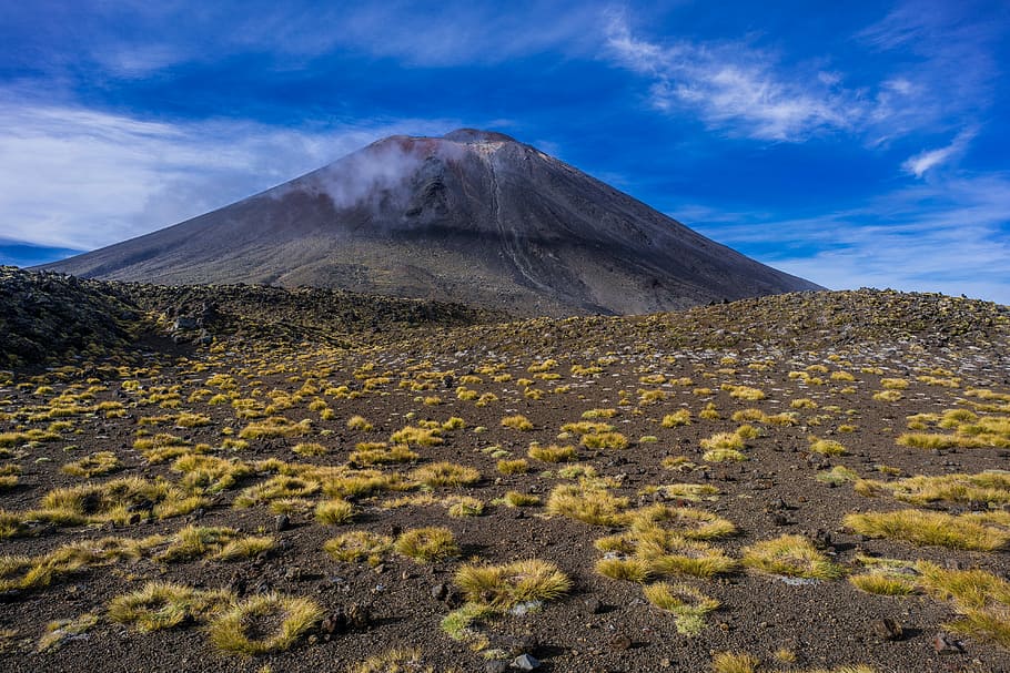volcano, mount doom, new zealand, tongariro, national, park