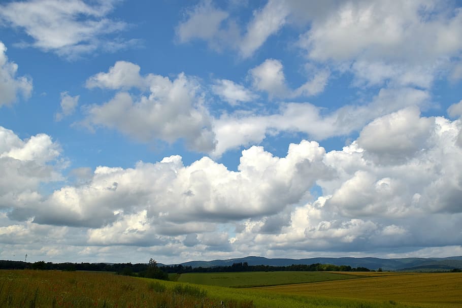 sky, clouds, field, clouds form, mood, nature, cloud - Sky HD wallpaper