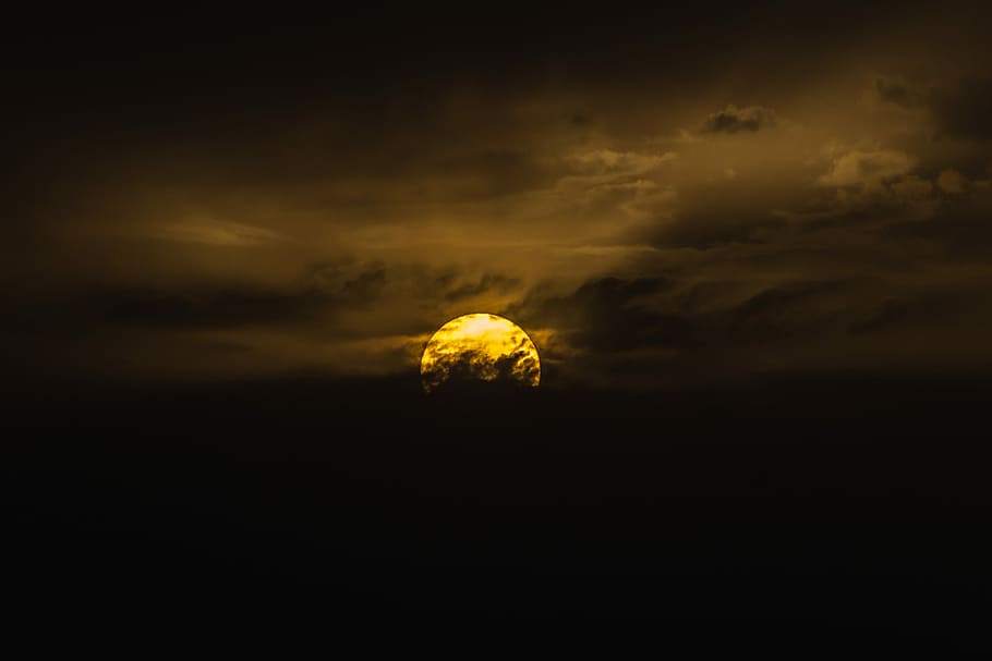 sunset in syria, untitled, cloud, sky, contrast, cloud - sky HD wallpaper