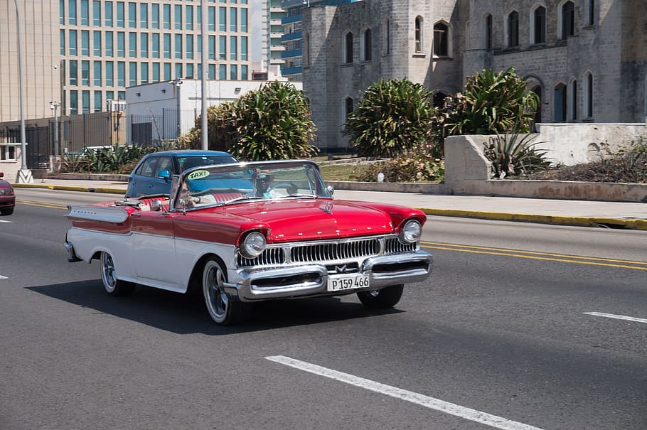 havana, oldtimer, car, motor vehicle, architecture, building exterior HD wallpaper