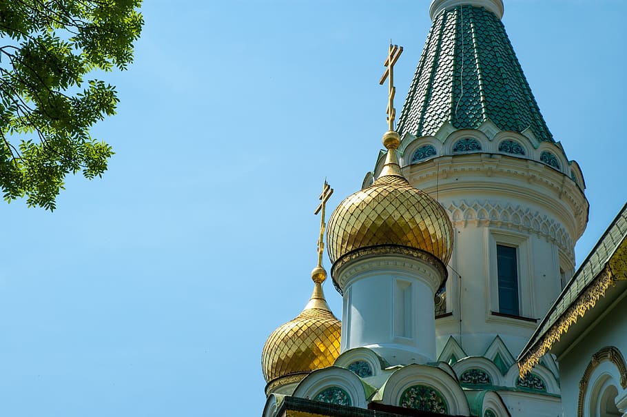 russian church, sofia, bulgaria, landmark, church of st nicholas, HD wallpaper