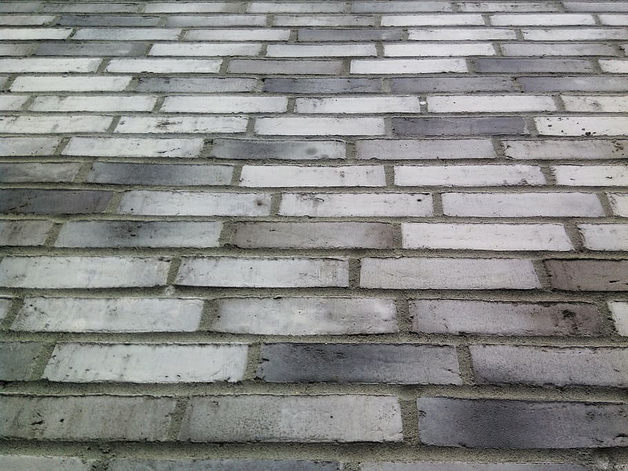 brick, white, gray, black, wall, full frame, backgrounds, pattern HD wallpaper