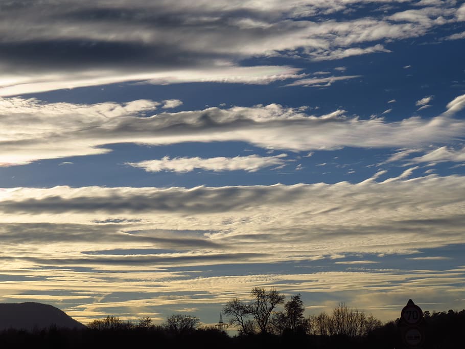 Sky, Mood, Clouds, Strips, cloud strips, atmosphere, cloud formations HD wallpaper