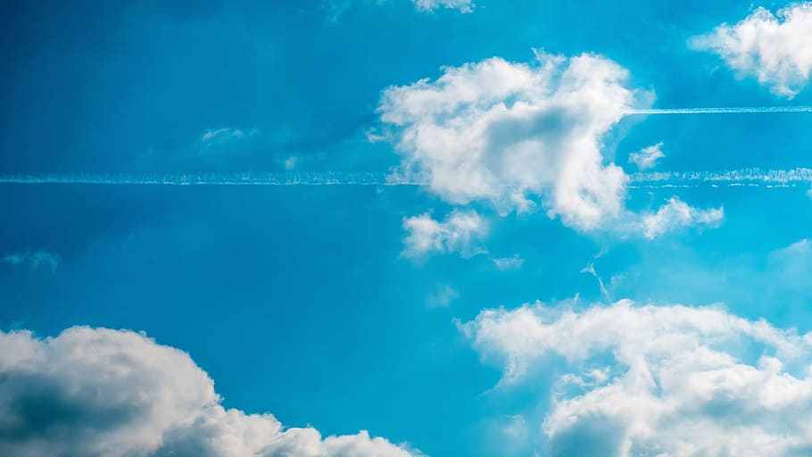 Sky, Blue, Clouds, Nice, Weather, Nature, nice weather, cloud - sky HD wallpaper