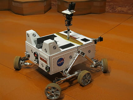 grey and white NASA machine, mars rover, robot, exhibit, space HD wallpaper