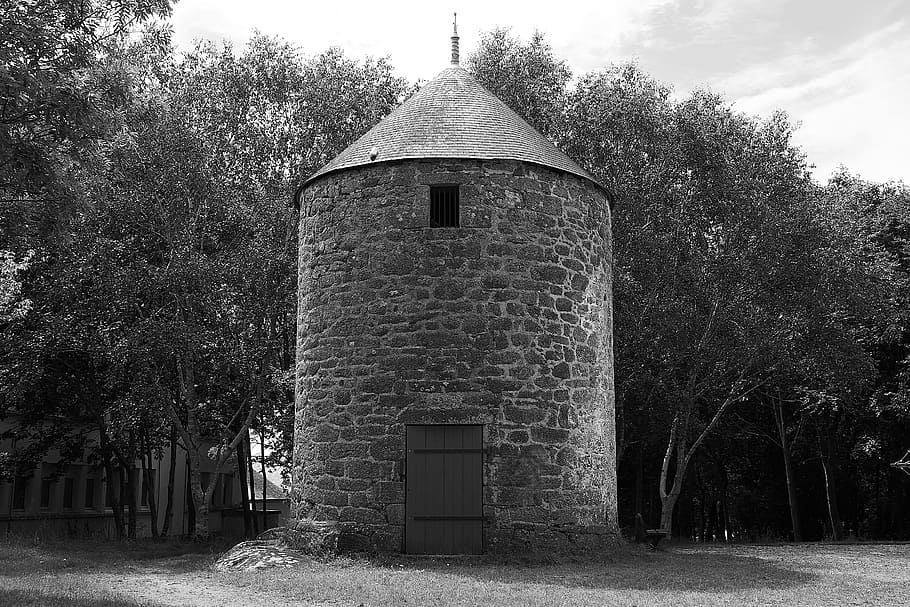 mill, tower, history, wheel, old, architecture, heritage, tourist HD wallpaper