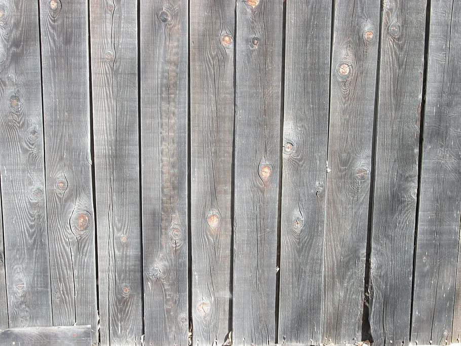 photo of gray wooden fence, pattern, texture, background, board, HD wallpaper
