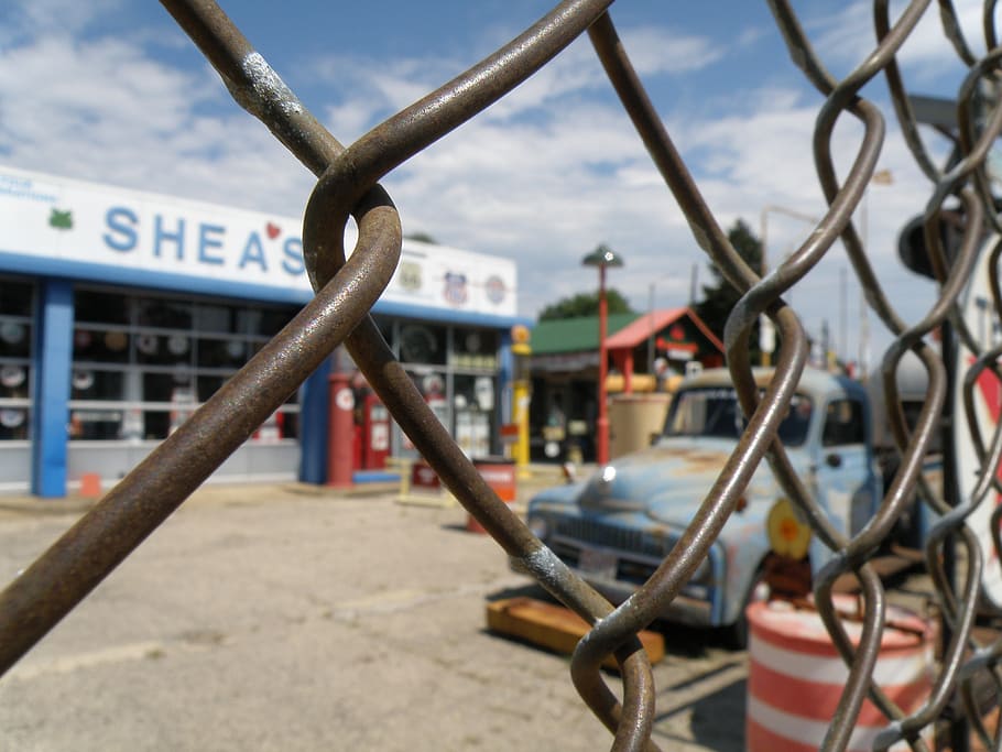 route 66, springfield, illinois, metal, architecture, building exterior HD wallpaper