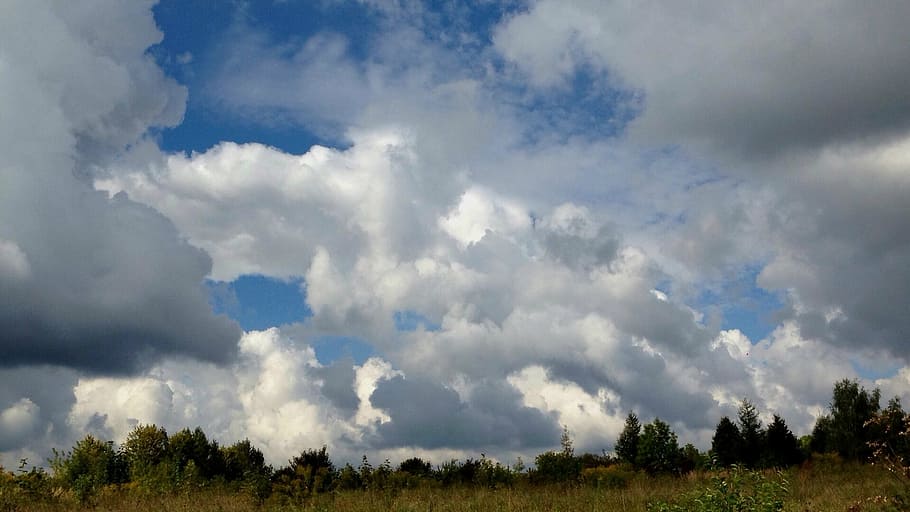 sky, clouds, cloud cover, glomerulus, nature, the height of the HD wallpaper