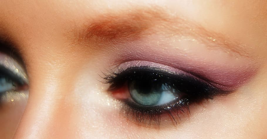 woman's green eyes, close, makeup, eye shadow, make up, mascara HD wallpaper