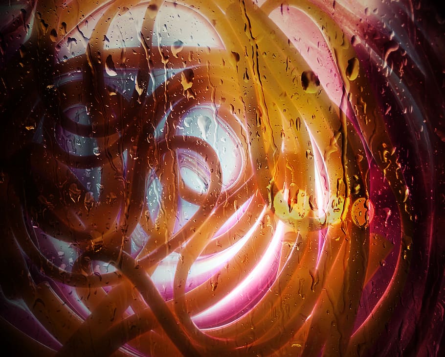 spaghetti, water, bubbles, food, pasta, noodle, abstract, art HD wallpaper
