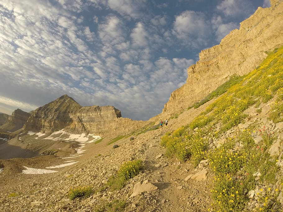 mountain, utah, landscape, scenic, outdoors, cloud - sky, scenics - nature HD wallpaper