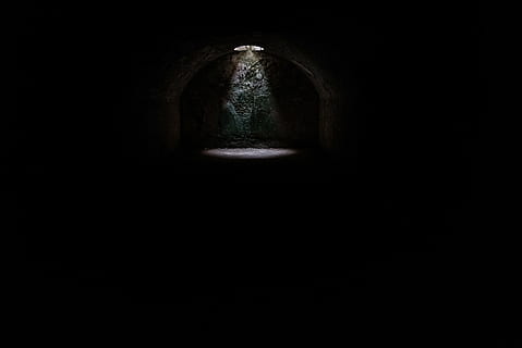 untitled, dark, light, tunnel, indoors, horror, mystery, spooky HD wallpaper